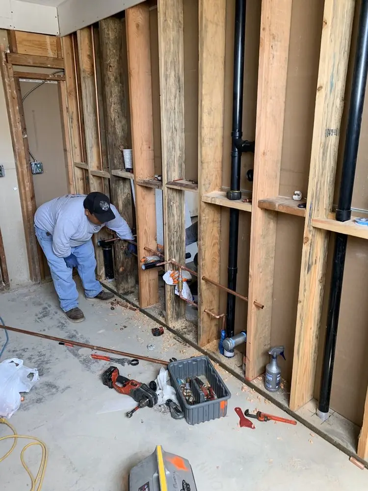 Commercial rough-in plumbing for Gas Line Repair in Hinterleiter